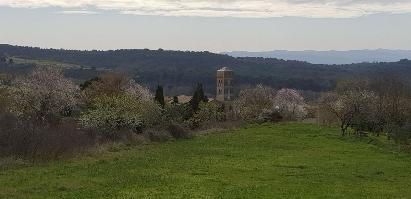 Clocher de l'église Saint Roch à Montolieu